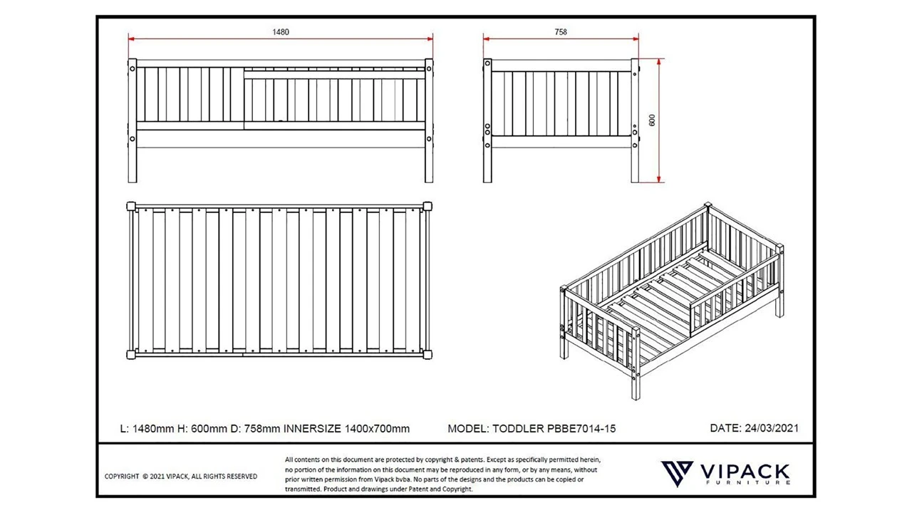 Baby Bed 70 - Image 4