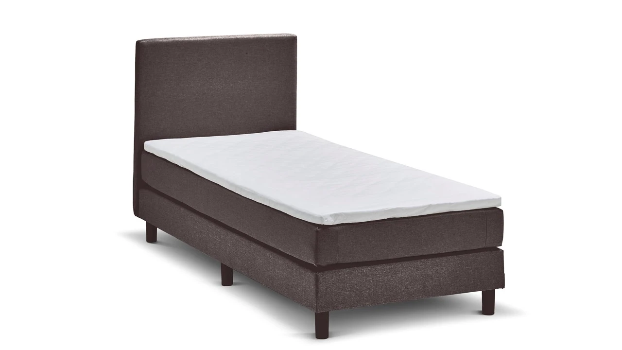 Boxspring Boston Vlak Met Gestoffeerd Matras - Afbeelding 2