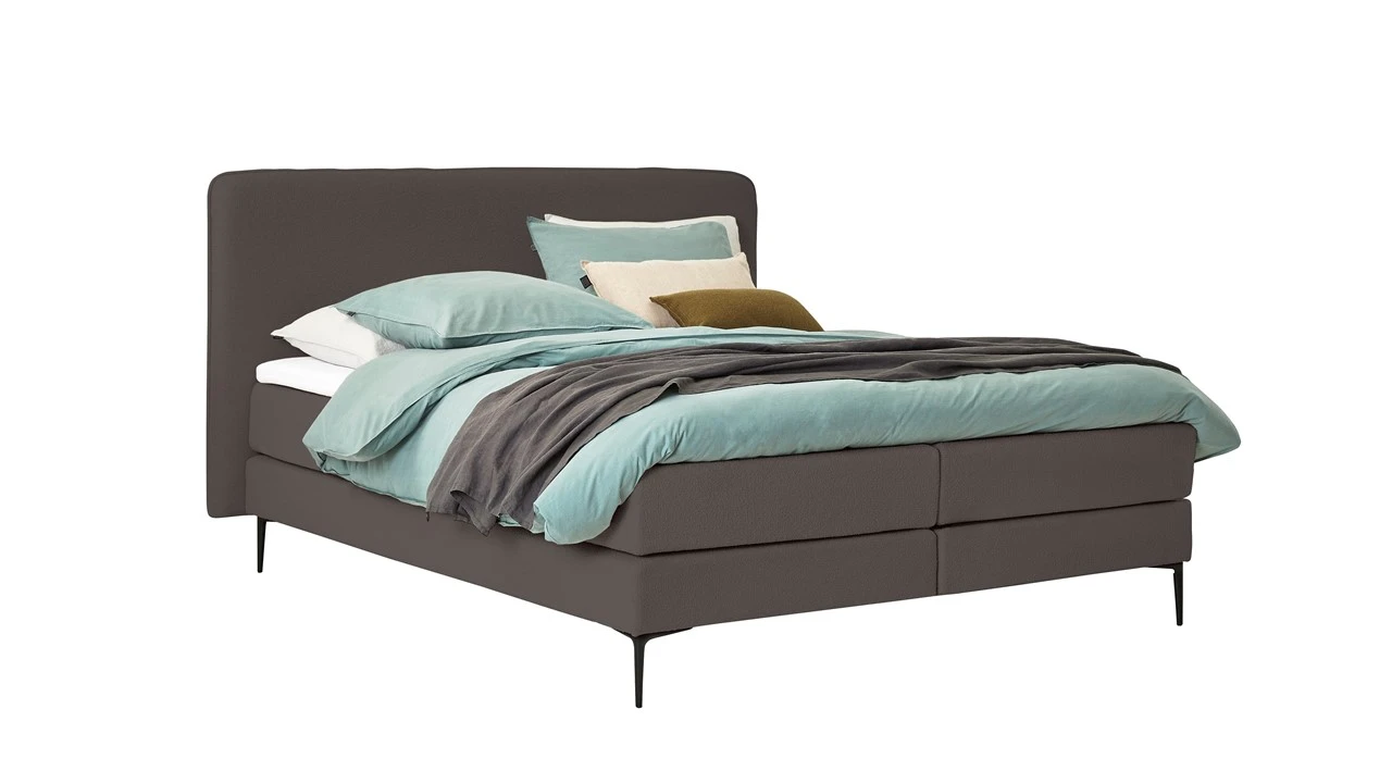 Boxspring Quartz Vlak Met Gestoffeerd Matras - Image 6